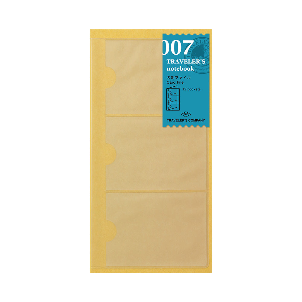 TRAVELER'S COMPANY Regular Sized Refill - 007 Card File (12 pocket)