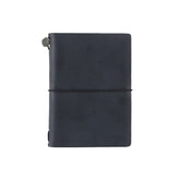 TRAVELER'S COMPANY Passport Sized Leather Notebook Kit - Black