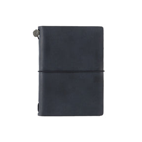 TRAVELER'S COMPANY Passport Sized Leather Notebook Kit - Black