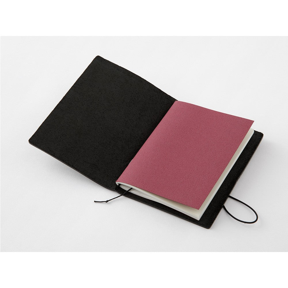 TRAVELER'S COMPANY Passport Sized Leather Notebook Kit - Black