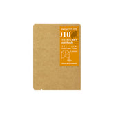 TRAVELER'S COMPANY 010 Passport Sized Refill - Kraft Paper Fold