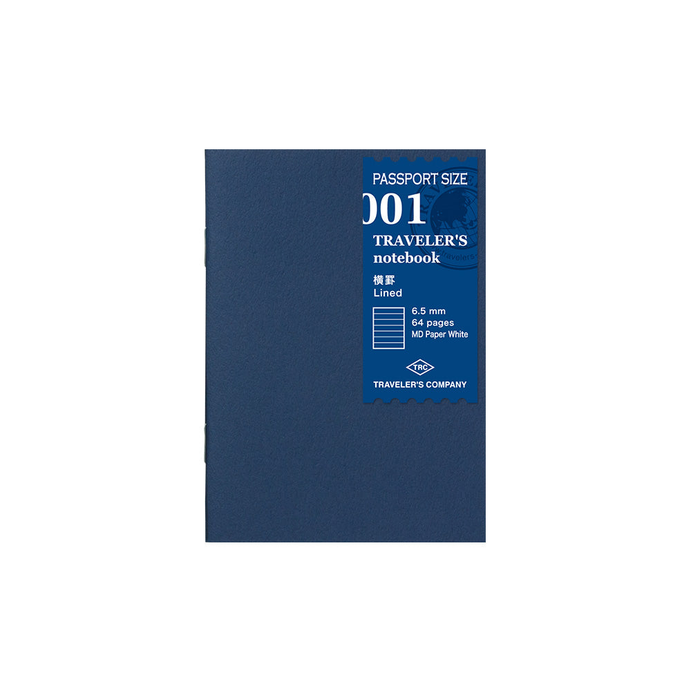 TRAVELER'S COMPANY Refill Passport Sized Refill - 001 Lined