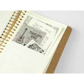 Traveler's Company A6 Slim Spiral Ring Notebook - Paper Pocket