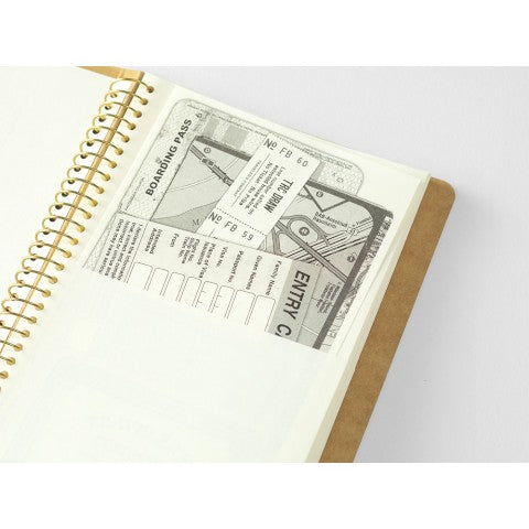 TRAVELER'S COMPANY Slim Spiral Ring - A5 Paper Pocket