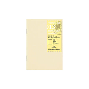 TRAVELER'S COMPANY Passport Sized Refill - 013 Cream Blank