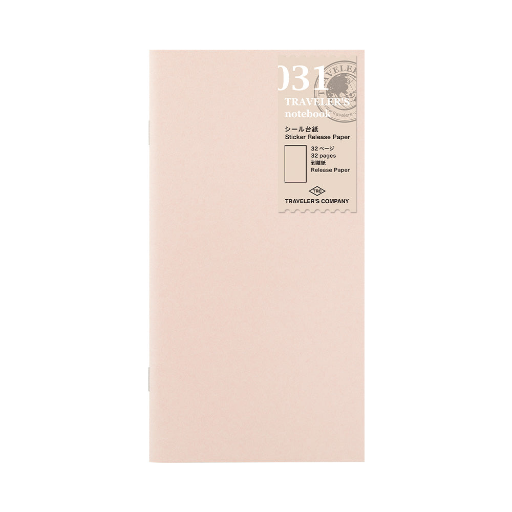 TRAVELER'S COMPANY Regular Sized Refill - 031 Sticker Release Paper