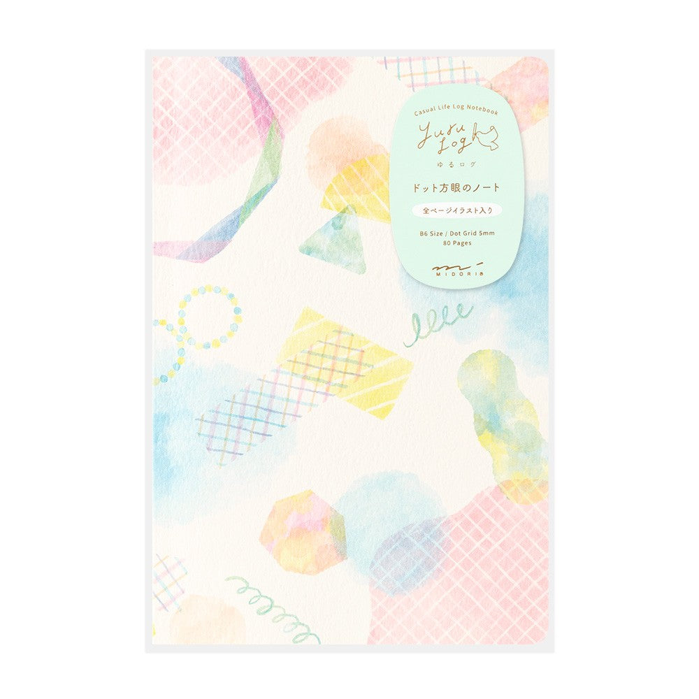 Midori Yuru Log Notebook B6 - Watercolor