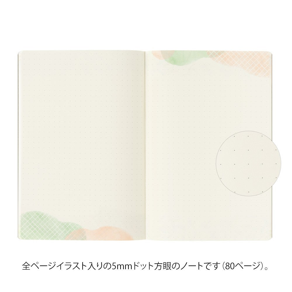 Midori Yuru Log Notebook B6 - Watercolor