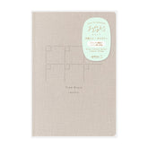 Midori Yuru Log Notebook B6 - Free Diary Monthly