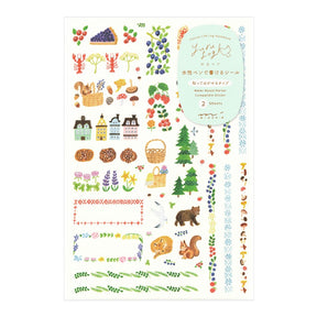 Midori Yuru Log Sticker Sheets - Scandinavia