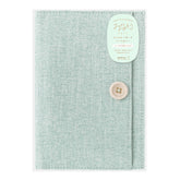 Midori Yuru Log Notebook Cover B6 - Cloth Light Blue