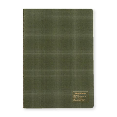 Kleid 2mm Grid Notes A5 - Olive Drab