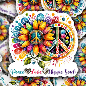 It's Transfer Time - Die Cut Sticker - Peace Love Hippie Soul