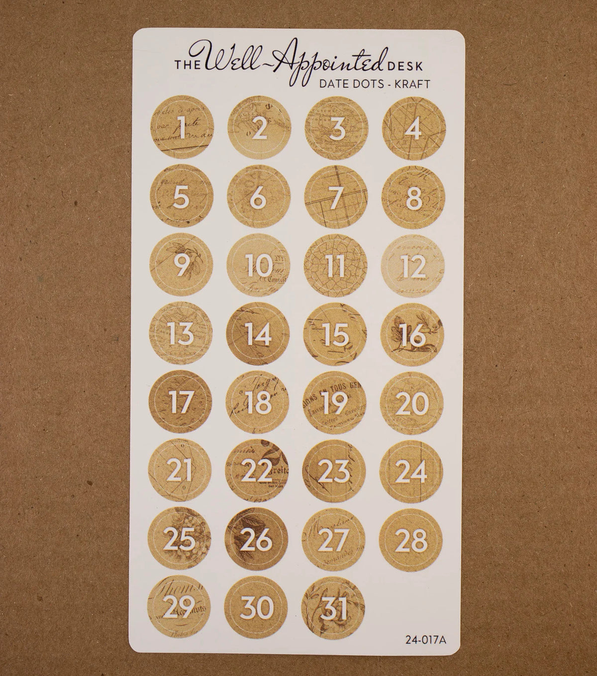 The Well Appointed Desk - Date Dots Sticker Sheet