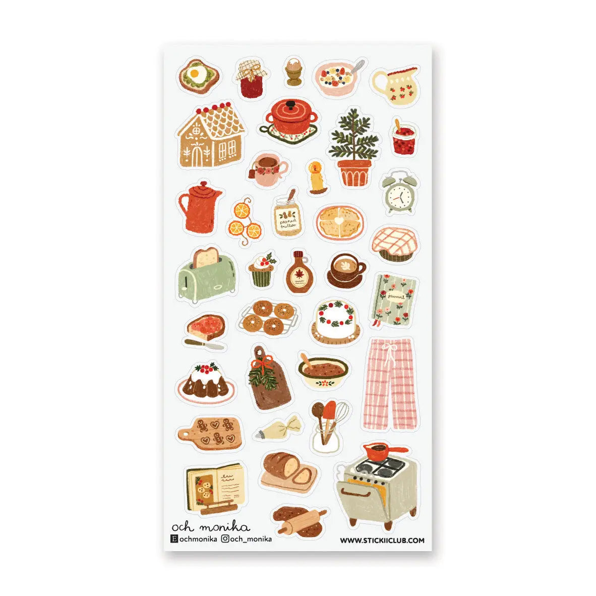 STICKII Sticker Sheet - Festive Winter
