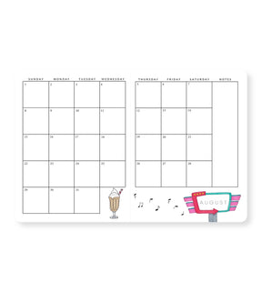 Linda Tong Planners - 2027 Monthly Planner - Cherry Blossom