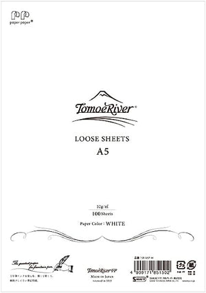 Sakae TP Tomoe River A5 - 52gsm - 100 White Loose Sheets Blank