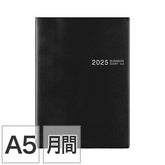 Midori 2025 Business Diary Black A5 - Monthly