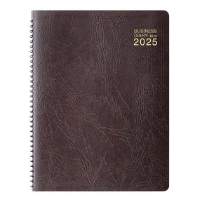 Midori 2025 Business Diary Brown B5 - Monthly & Weekly