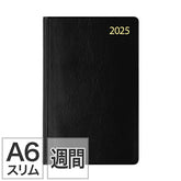 Midori 2025 Business Diary Pocket Schedule Black A6 - Monthly & Weekly