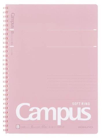 Kokuyo Campus Soft Ring B5 Notebook- Pink