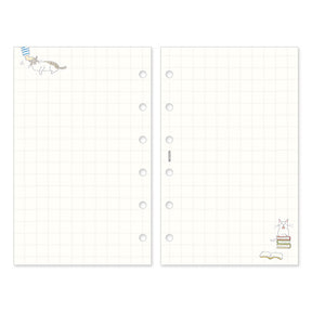 Midori 2025 System Planner B7 Refill Monthly - Cat