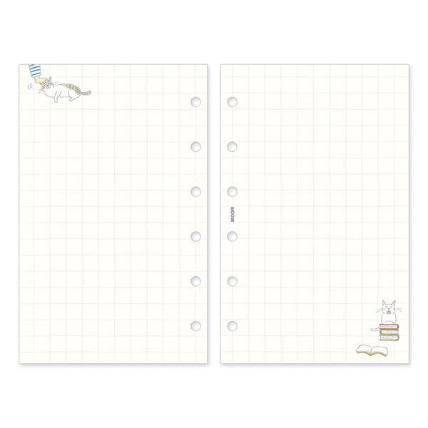 Midori 2025 System Planner B7 Refill Monthly - Cat