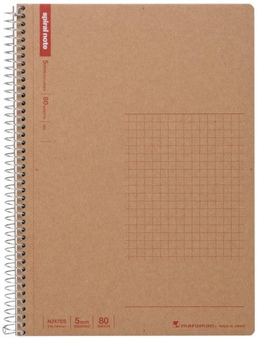 Maruman Spiral Notebook Basic A5 Grid 5mm