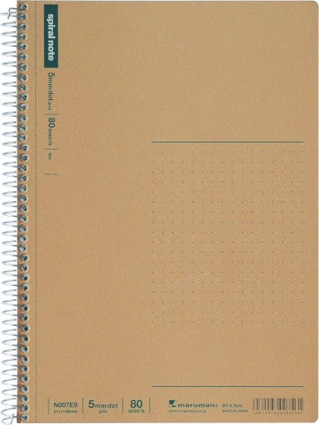 Maruman Spiral Notebook Basic A5 Dot-Grid 5.0mm