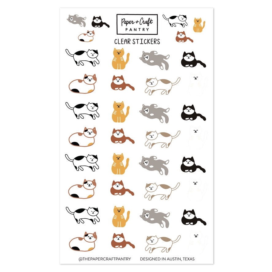 The Paper + Craft Pantry - Cat Sticker Sheet