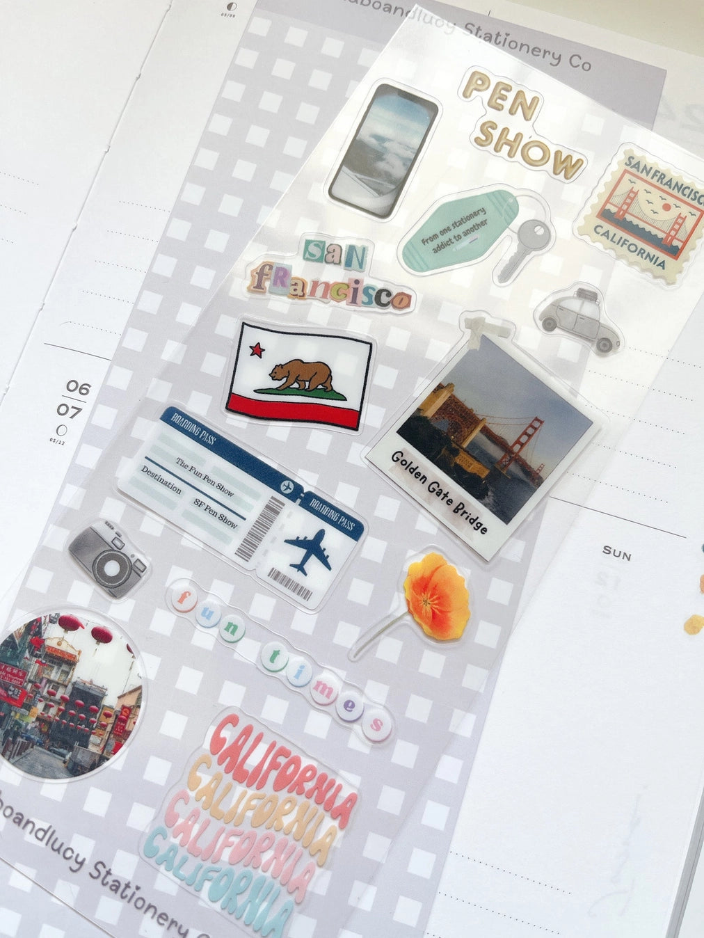 Kuboandlucy Stationery Co. - San Francisco Pen Show Sticker Sheet
