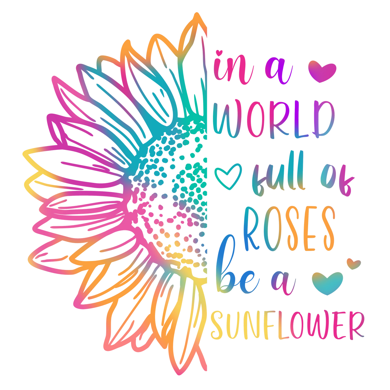 Savannah and James Co - Vinyl Sticker - Be A Sunflower