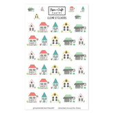 The Paper + Craft Pantry - Tiny Village Sticker Sheet