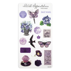 The Well Appointed Desk - Vivid Violet Sticker Sheet