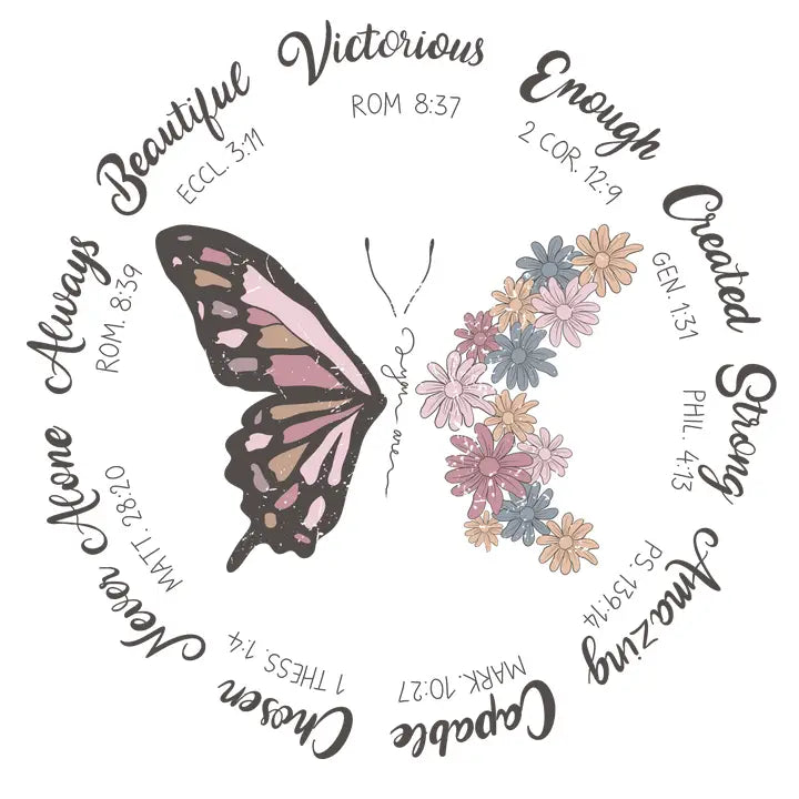 Savannah and James Co - Vinyl Sticker - You Are Butterfly