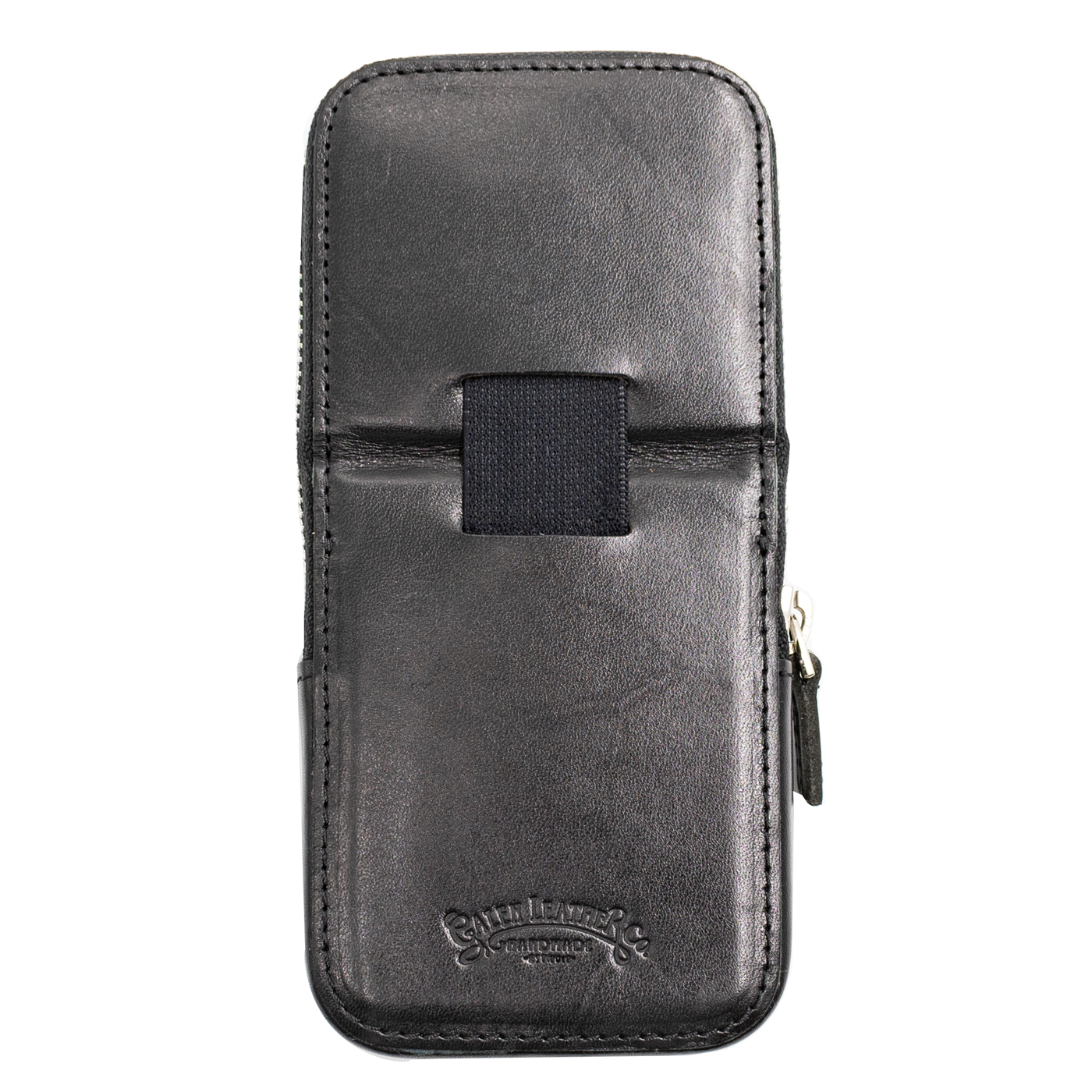 Galen Leather Co. Zipper Magnum Opus 3 Slot Hard Pen Case - Black