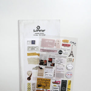 Suatelier Design - Sticker Sheet - Bon Voyage