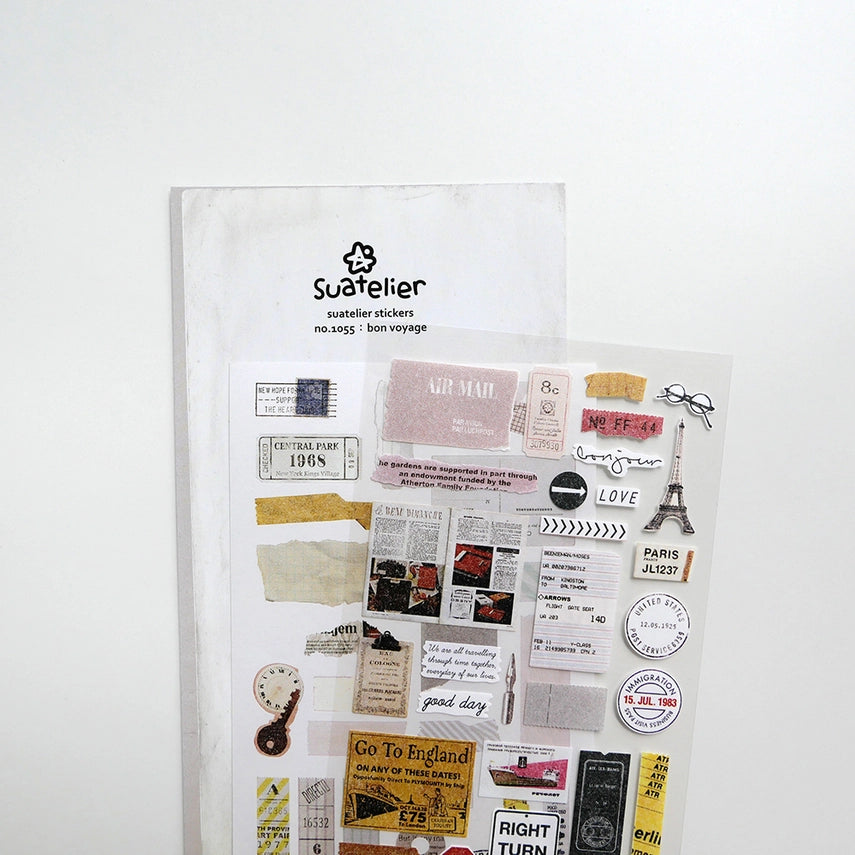 Suatelier Design - Sticker Sheet - Bon Voyage