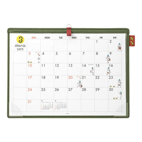 Midori 2024 Calendar A4 Desk Calendar - Ojisan