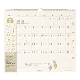 Midori Wall-Hanging Cat Calendar 2026 Edition
