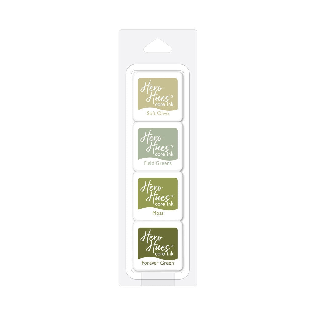 Hero Arts Hero Core Ink Cubes - Olive Greens