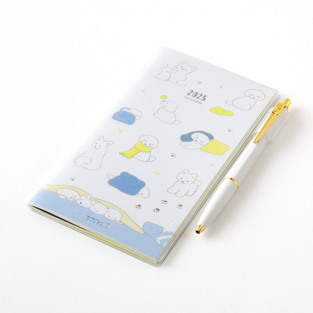 Midori 2025 Pocket Diary Slim (B6) - Dog