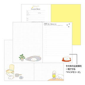 Midori 2025 Pocket Diary (A6) - Dog