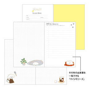 Midori 2025 Pocket Diary (B6) - Dog