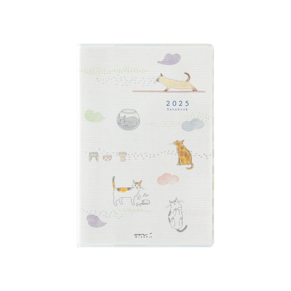 Midori 2025 Pocket Diary Mini (B7) - Cat