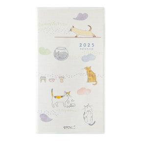 Midori 2025 Pocket Diary Slim (B6) - Cat