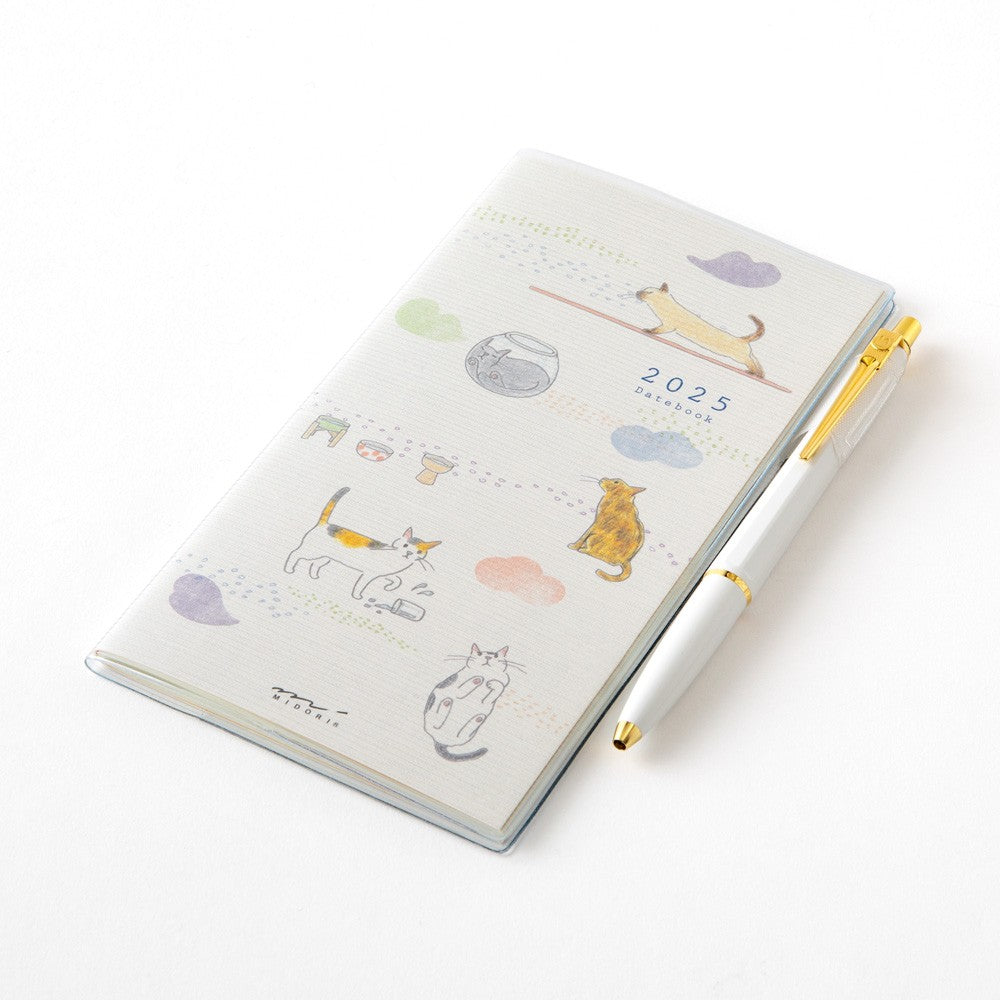 Midori 2025 Pocket Diary Slim (B6) - Cat