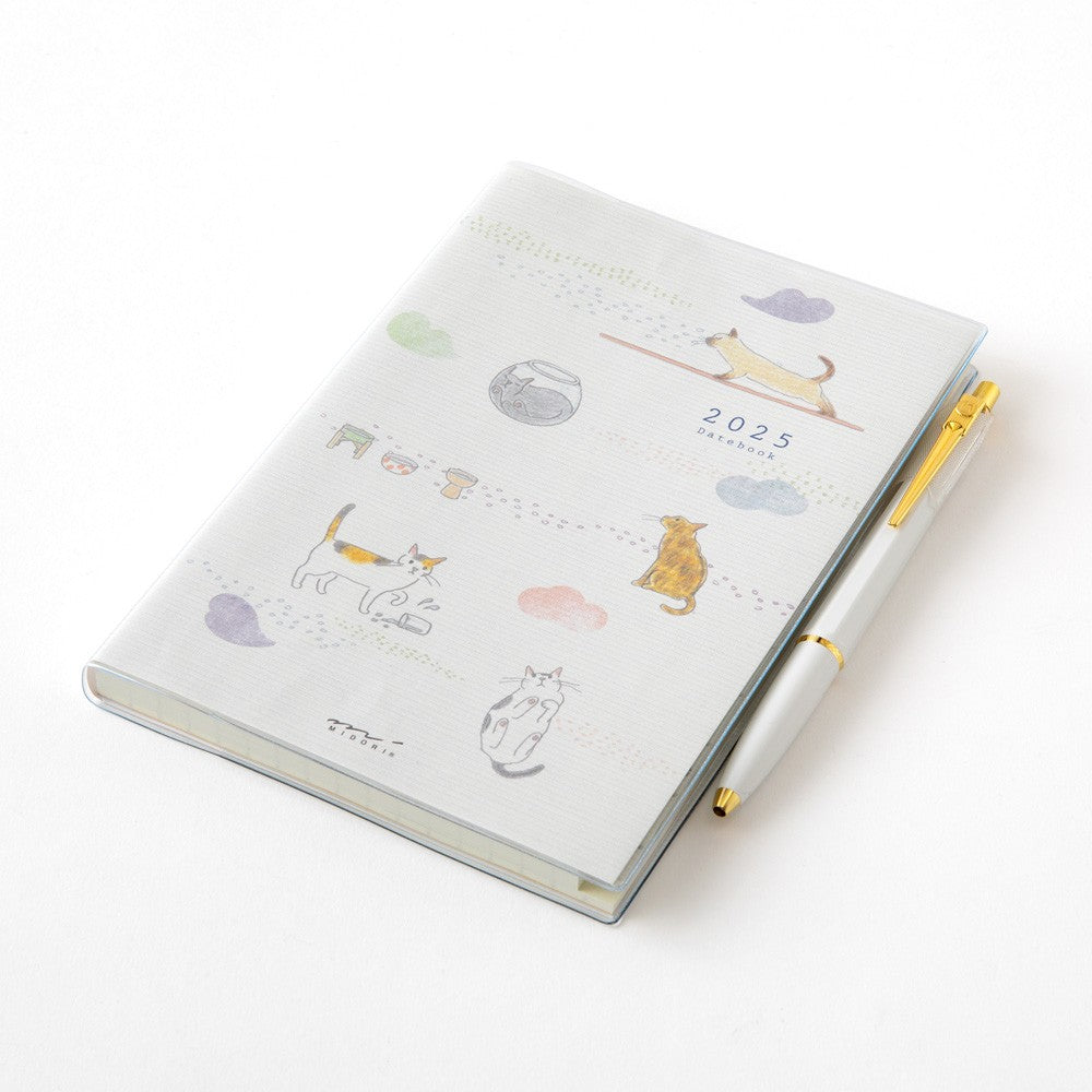 Midori 2025 Pocket Diary (B6) - Cat