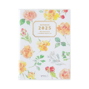 Midori 2025 Pocket Diary (A6) - Country Time Flower