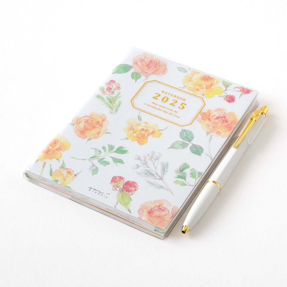 Midori 2025 Pocket Diary (A6) - Country Time Flower